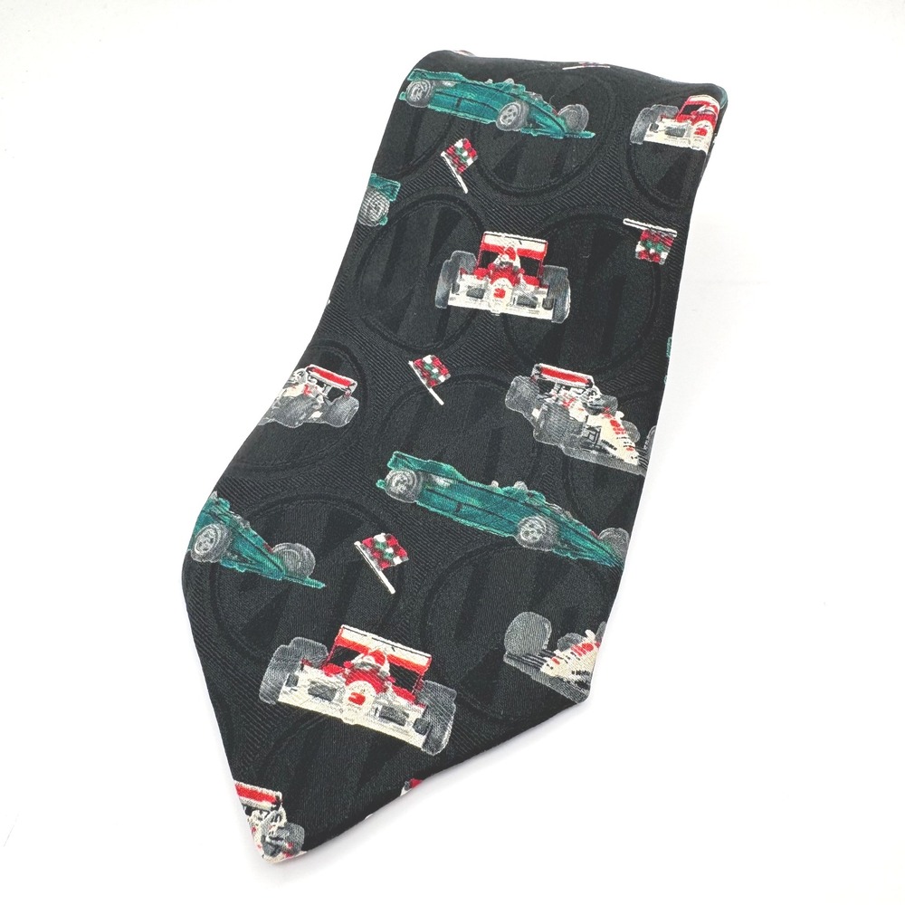 Robert Talbott Redwood & Ross Racing Car Silk Necktie - Racecar Motorsport‎